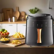 8L Air Fryer 2400 Watts Cooker with 2 Temperature Control Non-Stick LCD Touch