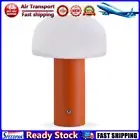 LF# LED Mushroom Table Lamp 3 Color Dimmable Touch Lamp USB Rechargeable(Orange)