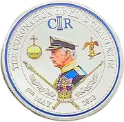 Collectible Charles III Coin - Coronation Metal for The UK - Gold-Plating Process Crafts Souvenir for Family, Friends, and Collectors Imtrub