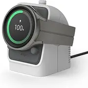 elago GWT4 Charger Stand Compatible with Samsung Galaxy Watch 7, 6/6 Classic, 5/5 Pro [40/43/44/45/47mm], Walkie Talkie Design, Nightstand Mode [Charging Cable Not Included] (Light Grey)