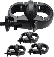 MOBUTOFU 4Pcs Cycling Lamp Holder Rotatable Flashlight Clip for Bike Handlebar Durable Torch Stand Accessory Easy to Install for Cycling Enthusiasts