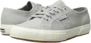 Superga unisex adult 2750 Cotu Classic Sneaker, Light Grey, 10 Women 8.5 Men US