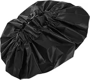 Beaupretty Large Shower Cap for Curly Hair Reusable Black Peva Hair Protector for Men Women Extra Large for All Stylish Spa Bonnet for Dreadlocks Braids