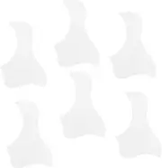 Kisangel 6pcs Transparent Plastic Pick Guitar Pickguard Transparent White Guitar Accessory