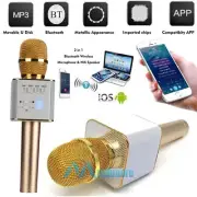 Wireless Handheld Microphone Karaoke Stereo Bluetooth Music Speaker MP3 Player
