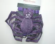 NWT NEW Halloween Dog Pet Shop Costume S Spider Harness Web Purple