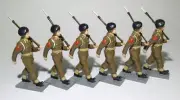 The British Toy Soldier Company Set 201 Gibraltar Defense Regiment at March