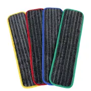 2x UltraClean Microfibre Antibacterial Mop Pads, WITH JUST WATER! Green
