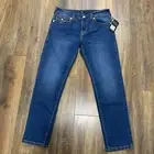 True Religion Geno Relaxed Slim Big T Flap Jeans Mens 33x32 Stretch NWT $199