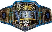 New Jey Uso Yeet Championship Title Belt – Undisputed Championship Replica Belt 2MM - Easy Wear Adjustable 4MM Leather Strap - Adult Size, Blue/Gold