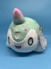 Aurora - Tasty Peach - 7" Snowfall Narwhal Festive Stuffed Animal