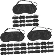 minkissy 2sets Eye Mask Screen Sleeping Eye Mask Eye Bulk Sleep Mask for Eye Gel Mask Smug Skincare Heated Eye for Dry Eyes Silk Blindfold Headphones Mini Black Polyester 16pcs*2