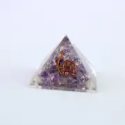 Orgonite Pyramid Amethyst 33mm Minerals Furniture Energy Orgonic Spirit