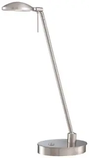Kovacs P4336-084 Nickel 1-Light Led Swing Arm Desk Lamp