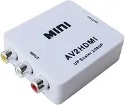 RCA to HDMI, easyday 1080P Mini RCA Composite CVBS AV to HDMI Video Audio Converter Adapter Supporting PAL/NTSC for PC Laptop Xbox PS4 PS3 TV STB VHS VCR Camera DVD