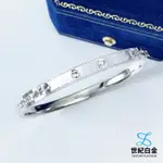 【世紀白金】PT950鉑金(白金)進口刻花手鐲 內圈直徑5.8CM 橢圓設計 日式精緻刻花 隱藏安全扣頭好配戴