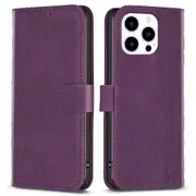 Cover for iPhone 13 Pro 6.1 inch Wallet Stand Scratch Proof Imprinted Pattern Flip Phone Case