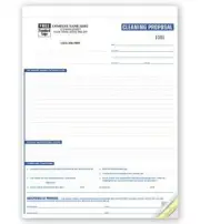 1000 Professional Cleaning Proposals 3 Part / NEBS Deluxe No. 6592