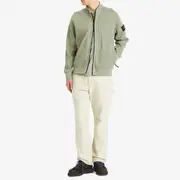 Stone Island Waffle Full Zip Sweatshirt
