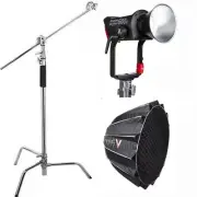 Aputure LS 600d 600W Daylight LED Video Light (V-Mount) + Light Dome III + Stand