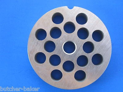 #12 x 3/8" holes STAINLESS Meat Grinder Mincer plate disc screen Hobart LEM etc