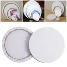 1Pcs Pure Cotton Drawing Panels Blank Painting Boards Round Painting Canvas