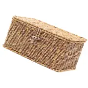 Small Basket with Lid Decorative Storage Woven Box - Book