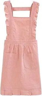 [MYSMFY] Women Kitchen Apron Sweet Princess Apron Women'S Breathable Thin Cotton Waist Striped Kitchen Cooking Anti Staining, Colorful