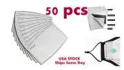 50 PM2.5 Activated Carbon 5 Layer Face Mask Replacement Filters / Mask Filters