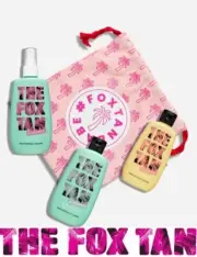 The Fox Tan Australian The Glow Athon Bundle Rapid Mist Elixir Face Tanner Bag