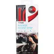 TypeS Interior Accent Strip Red 3.2m
