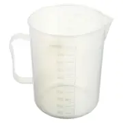 2Pcs 1000ml Metric Plastic Beaker with Handle, Lab Beakers Multipurpose Mixin...