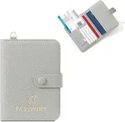 [CHUAN boutique] Travel Passport Protection Book Hanging Neck Passport Document Holder Can Store Leather Card Holder Wallet