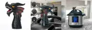 Yolococa Steam Release Angry Boss Diverter For Instant pot Black Dragon, Red