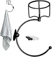 Bathroom Towel Holder | Hand Towel Holder for Bathroom Wall,Wall Mounted Rustic Handtowel Ring for Counter, Toilet & Entryways