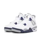 Nike Air Jordan 4 Retro GS Midnight Navy White Grey US 4Y NEW 100% AUTHENTIC