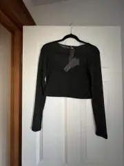 ZARA NEW WOMAN MESH CROP TOP NWT SZ M-L