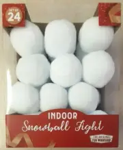 Indoor Snowball Fight *24 Soft Snowballs *No Icy Mess *Samsonico Original Fun