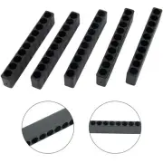 5 Pcs Bit Holder 10 Hole 1/4 Hex Shank Screwdriver Plastic Screwdriver/ Storage