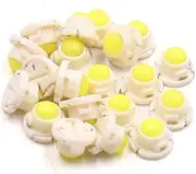 uxcell 20Pcs T4.7 White LED Instrument Panel Gauge Lamp Light Bulb for Car Interior