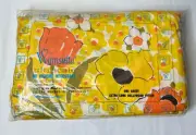 Vintage 70s Wamsutta Seventies Floral Tulips Fitted Bedsheet 78 X 80 MOD Tip Toe