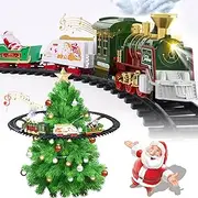 Hanging Christmas Train Set - Christmas Train Toy with Light & Sound for Boys Girls, Train Toy Set Around Under The Christmas Tree, Best Christmas Decoration Indoor for Families