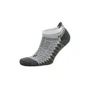 Balega Silver No Show Socks - White/Grey