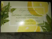 SHUGAR SOAPWORKS Jumbo Bar Soap Vegan Hand Bath Soap OATMEAL+ LEMON VERBENA 7 Oz
