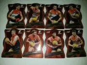 2019 SELECT AFL FOOTY STARS - GWS GIANTS RED DIE CUT COMPLETE SET of 8 cards