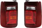 Car Rear Light Assemblies For Volkswagen VW Caddy 2016-2020 Car Tail Lights Brake Lights Signal Turn Signals Auto Parts Trailer Lights(Without Bulbs,Right and left)
