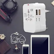 Universal Travel Outlet EU US UK AU Plugs Power Adapter Socket 100‑240VAC With