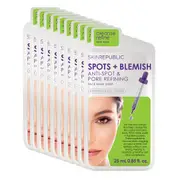 Skin Republic 10 Pack Spots + Blemish Face Mask Sheet