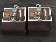 Target Home Purple Faux Silk Window 54x95 New Set of 2