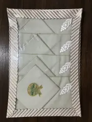 8-pc Placemat & Napkin Set Sagey Green Gray - Gloria Gray Soil Release NIB